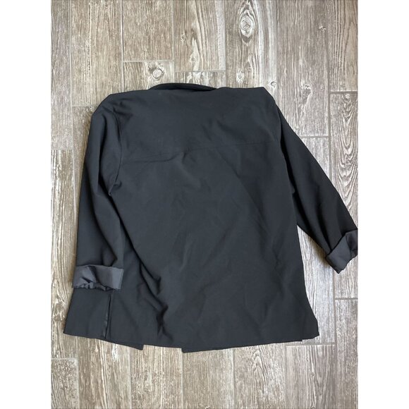2/$18‎ SALE! Liz Claiborne Jacket Womens XL Black Outerwear Lightweight Button - Picture 9 of 9